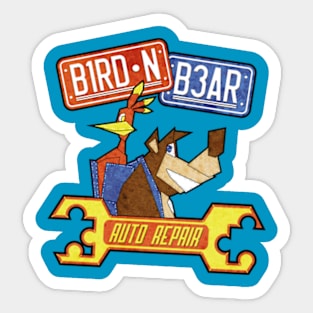 Bird N Bear Auto Repair Sticker